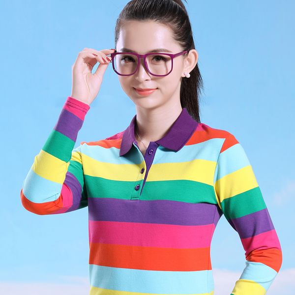 long sleeve polo shirts womens new arrivals turn-down collar classic golf gersey womens striped polo shirts 2020, White
long sleeve polo shirts womens new arrivals turn-down collar classic golf gersey womens striped polo shirts 2020, White