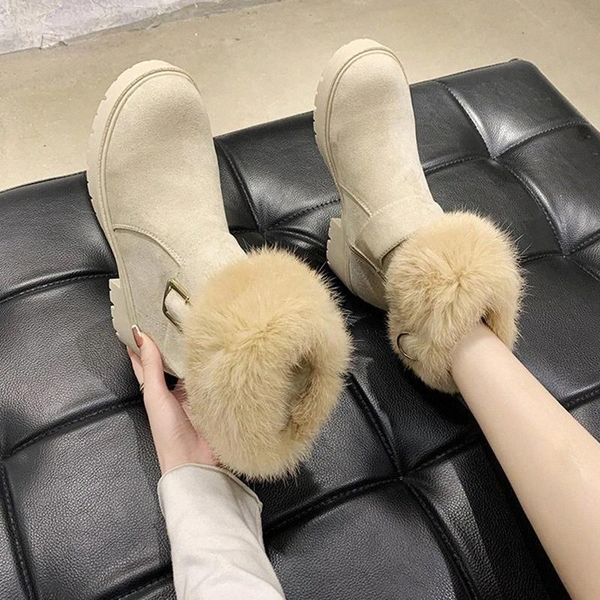 lucyever fluffy faux fur square heels ankle boots for women 2020 fashion buckle platform boots woman short plush warm shoes lady #k37g, Black
lucyever fluffy faux fur square heels ankle boots for women 2020 fashion buckle platform boots woman short plush warm shoes lady #k37g, Black