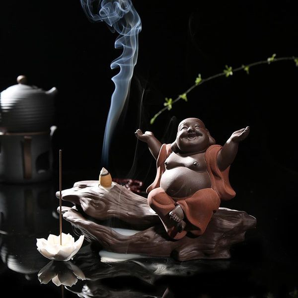 fragrance lamps chinese buddha backflow incense burner vintage imitation wood ceramic creativity laughing ornaments home
fragrance lamps chinese buddha backflow incense burner vintage imitation wood ceramic creativity laughing ornaments home