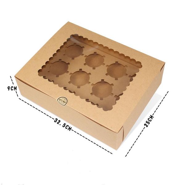 5pc Cupcake Muffin Box With Window Kraft Paper Cake Box Pudding Dessert Macaron Baking Wedding Christmas Gift Packaging
5pc Cupcake Muffin Box With Window Kraft Paper Cake Box Pudding Dessert Macaron Baking Wedding Christmas Gift Packaging