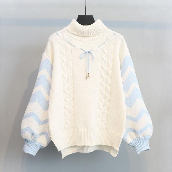 pullover sweater women's autumn and winter new bottoming shirt korean-style loose lantern sleeve knitted shirt1, White;black
pullover sweater women's autumn and winter new bottoming shirt korean-style loose lantern sleeve knitted shirt1, White;black