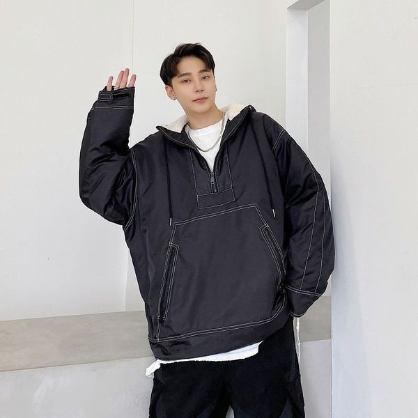 2021 men's oversized jackets streetwear winter new men casual loose coats korean fashion man hip hop warm clothing mqim, Black;brown 
2021 men's oversized jackets streetwear winter new men casual loose coats korean fashion man hip hop warm clothing mqim, Black;brown