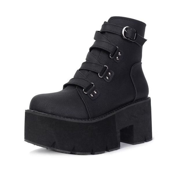 spring autumn ankle boots women platform boots rubber sole buckle black leather pu high heels shoes woman comfortable
spring autumn ankle boots women platform boots rubber sole buckle black leather pu high heels shoes woman comfortable