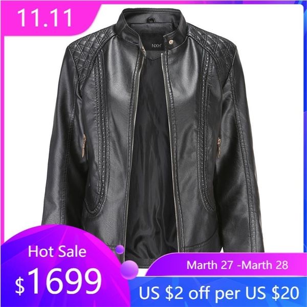 faux leather jacket women locomotive pu leather female zipper fly long sleeve solid color coat for female b536 201030, Black
faux leather jacket women locomotive pu leather female zipper fly long sleeve solid color coat for female b536 201030, Black