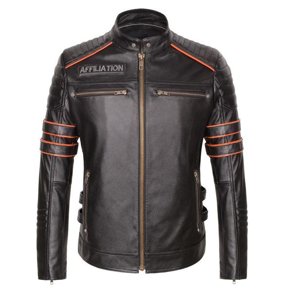 2020 vintage black men skull embroidery biker's jacket plus size 4xl genuine cowhide slim fit leather coat ing
2020 vintage black men skull embroidery biker's jacket plus size 4xl genuine cowhide slim fit leather coat ing