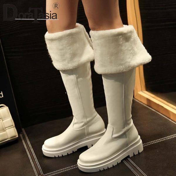 doratasia new ladies chunky heels thigh high boots fashion winter warm fur boots women 2020 party office plush shoes woman, Black
doratasia new ladies chunky heels thigh high boots fashion winter warm fur boots women 2020 party office plush shoes woman, Black