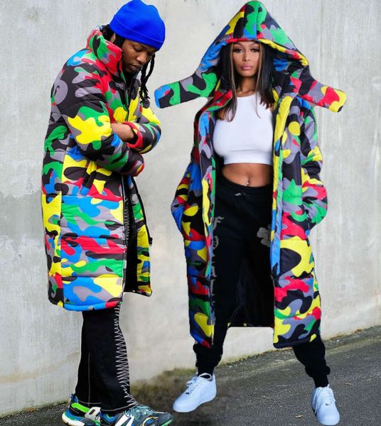 long hooded down jacket camouflage printed zipper down jacket for men and women big size coat s-xxl
long hooded down jacket camouflage printed zipper down jacket for men and women big size coat s-xxl