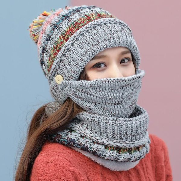 winter mask scarf hat 3pcs thick riding winter scarf knitted fleece inside warm hat set set hats accessories women daoxu, White;black
winter mask scarf hat 3pcs thick riding winter scarf knitted fleece inside warm hat set set hats accessories women daoxu, White;black