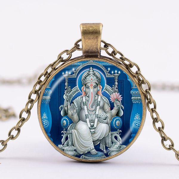 ganesha buddha elephant necklace hindu elephant lord lotus meditation spiritual glass pendant 4 colors long chain jewelry, Silver
ganesha buddha elephant necklace hindu elephant lord lotus meditation spiritual glass pendant 4 colors long chain jewelry, Silver