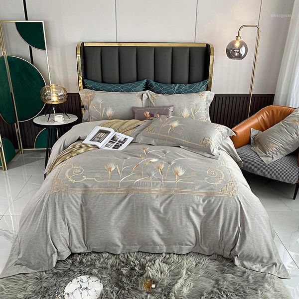 gray bedding set wheat embroidery duvet cover set long-staple cotton pillowcases king size bed bed linen 4pcs 2020 new1
gray bedding set wheat embroidery duvet cover set long-staple cotton pillowcases king size bed bed linen 4pcs 2020 new1
