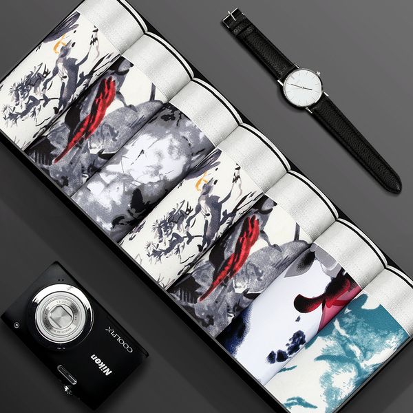 fashion male panties men underwear boxers breathable boxer printed middle waist underpants comfortable brand shorts 201023, Black;white
fashion male panties men underwear boxers breathable boxer printed middle waist underpants comfortable brand shorts 201023, Black;white