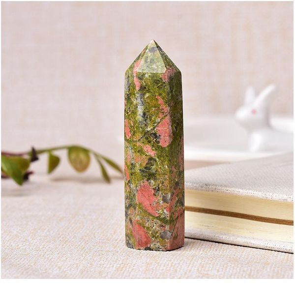 natural stone unakite crystal point wand healing energy natural quartz home decor reiki polished crafts 50-80mm stone ca qylewt, Black
natural stone unakite crystal point wand healing energy natural quartz home decor reiki polished crafts 50-80mm stone ca qylewt, Black