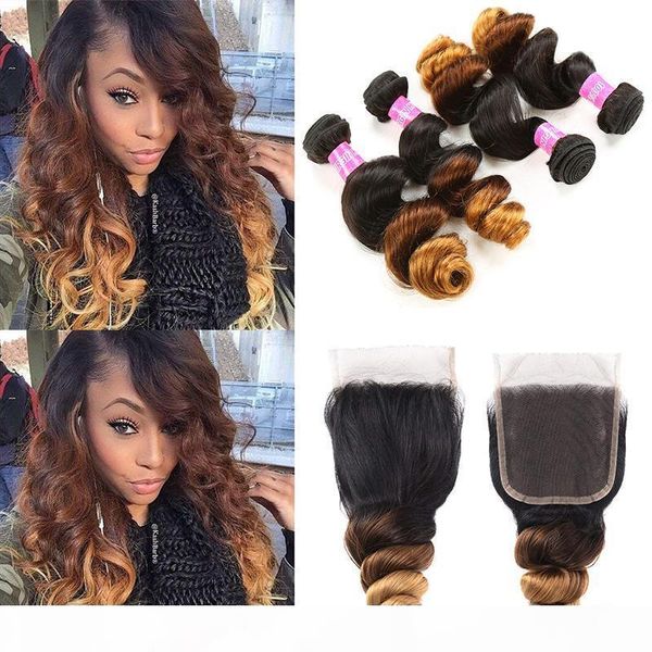 ombre colored 3 tone weave 1b 4 30# loose wave hair extensions weave bundles with lace closure unprocessed virgin human hair vendors, Black;brown
ombre colored 3 tone weave 1b 4 30# loose wave hair extensions weave bundles with lace closure unprocessed virgin human hair vendors, Black;brown