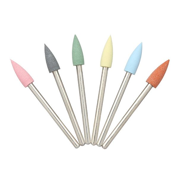 6pcs rubber nail drills bits nail buffer cuticle cutter for electric nail drill manicure pedicure tools w11683, Yellow
6pcs rubber nail drills bits nail buffer cuticle cutter for electric nail drill manicure pedicure tools w11683, Yellow
