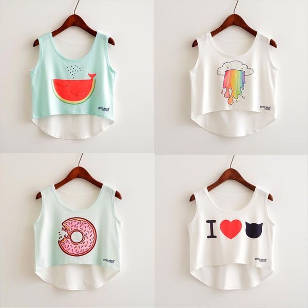 новая мода женщины crop top cat рукавов panda печать summer casual лучшие женщины короткие обрезанные топы жилет топы, White
новая мода женщины crop top cat рукавов panda печать summer casual лучшие женщины короткие обрезанные топы жилет топы, White