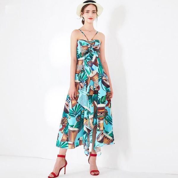 red roosarosee designer 2020 women spring summer dress fashion halter-neck print holiday dresses lady boho vestidos robe1, Black;gray
red roosarosee designer 2020 women spring summer dress fashion halter-neck print holiday dresses lady boho vestidos robe1, Black;gray