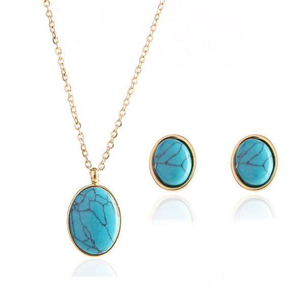 10 set water drop and oval shape green turquoise stone pendant drop earrings gold plated jewelry set, Silver
10 set water drop and oval shape green turquoise stone pendant drop earrings gold plated jewelry set, Silver