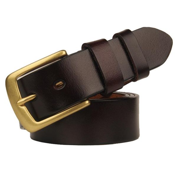 men's pure copper buckle casual leather belt retro all-match fashion jeans with long cowhide belt, Black;brown
men's pure copper buckle casual leather belt retro all-match fashion jeans with long cowhide belt, Black;brown