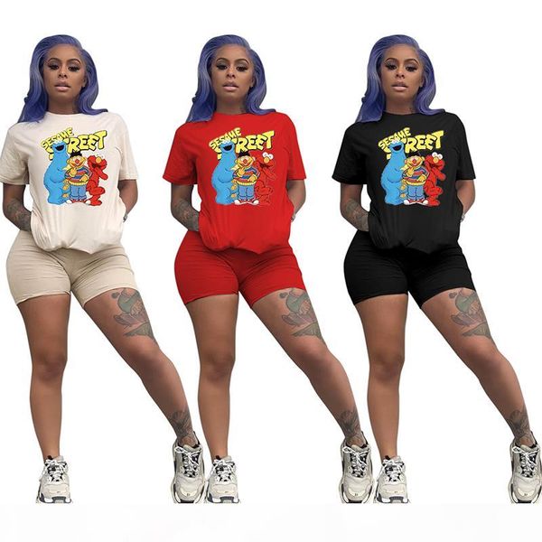 women fashion print sweatsuit outfits two piece set clothing short sleeve t shirt sports shorts designer summer sportswear clothes, Gray
women fashion print sweatsuit outfits two piece set clothing short sleeve t shirt sports shorts designer summer sportswear clothes, Gray
