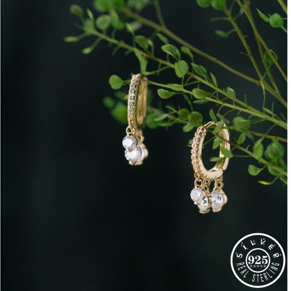 hoop & huggie 925 sterling silver small cubic zircon stone pendant gold color plated round circle ear earings hoops earrings for women, Golden;silver
hoop & huggie 925 sterling silver small cubic zircon stone pendant gold color plated round circle ear earings hoops earrings for women, Golden;silver
