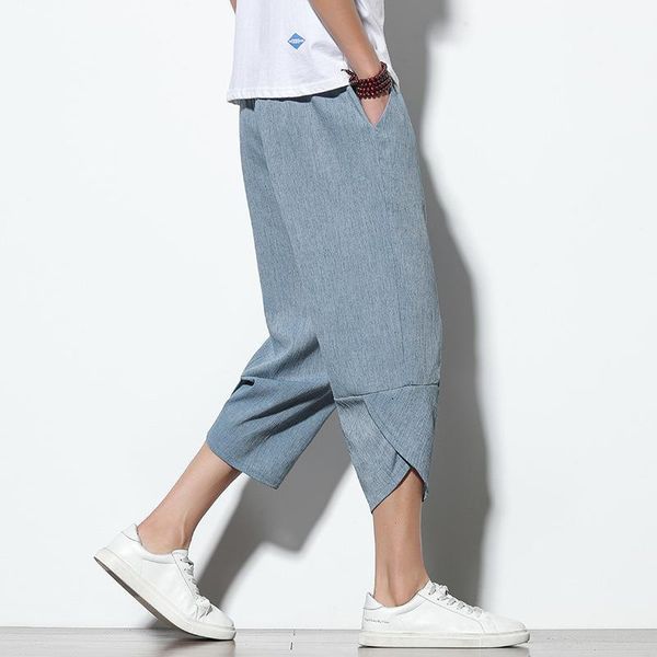 chinese style cotton linen mens harem pants summer male casual calf-length pants with pocket trousers bloomers1, Black
chinese style cotton linen mens harem pants summer male casual calf-length pants with pocket trousers bloomers1, Black