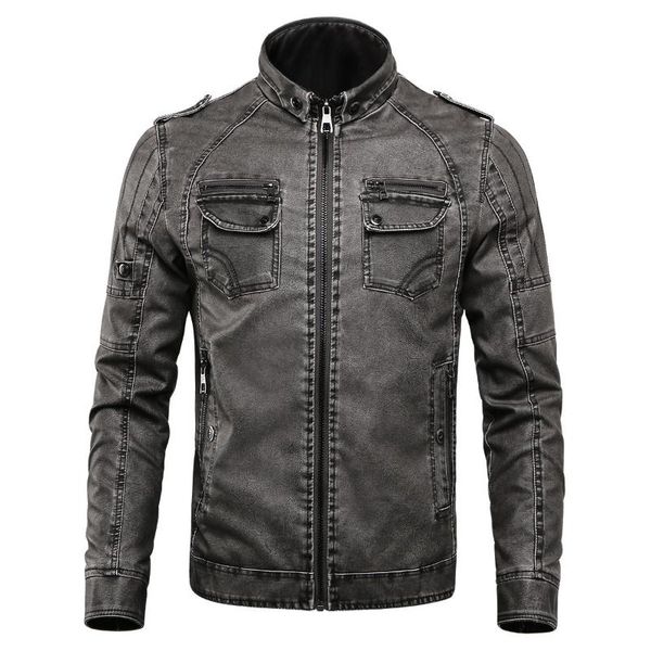 men's fur & faux vogue of fund 2021 leather jacket in standard with velvet water wash pu decorative, Black
men's fur & faux vogue of fund 2021 leather jacket in standard with velvet water wash pu decorative, Black