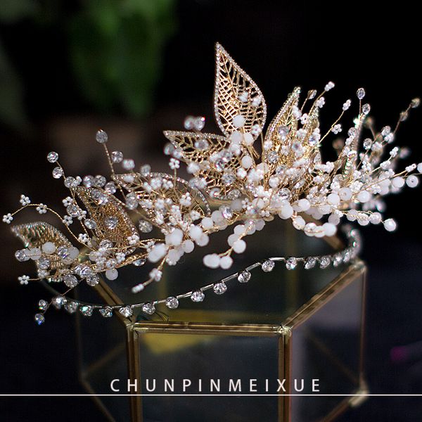 handmade crown of bride high end atmosphere champagne main dress headdress earring set wedding studio accessories, Silver
handmade crown of bride high end atmosphere champagne main dress headdress earring set wedding studio accessories, Silver