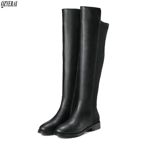 boots genuine leather knee high winter women low heels fashion plus size black womens shoes flats brand
boots genuine leather knee high winter women low heels fashion plus size black womens shoes flats brand