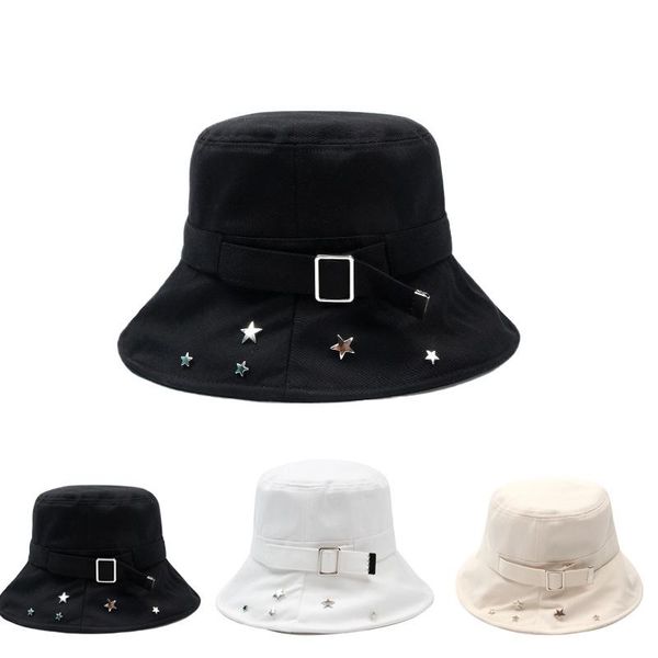 Spring summer lady bucket hat rivet trend women hair decorations hat wind brim out door UV protection flat top cap, Blue;gray
Spring summer lady bucket hat rivet trend women hair decorations hat wind brim out door UV protection flat top cap, Blue;gray