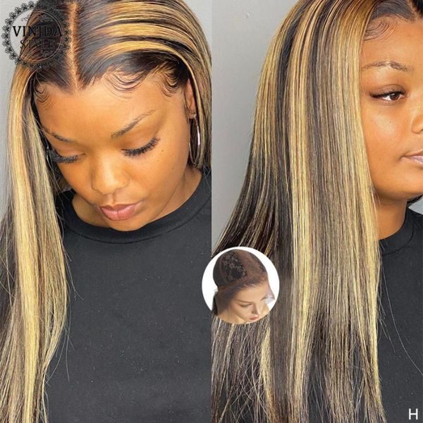 vinida style 150% density highlight straight t-part lace front human hair wigs scalp closure wigs with baby hair non-remy, Black;brown
vinida style 150% density highlight straight t-part lace front human hair wigs scalp closure wigs with baby hair non-remy, Black;brown