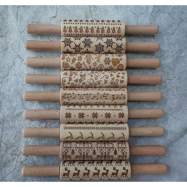 new christmas elk print rolling pin bakeware wood laser engraving embossed rolling pin cookie dry noodle engraving jllqcg home003
new christmas elk print rolling pin bakeware wood laser engraving embossed rolling pin cookie dry noodle engraving jllqcg home003