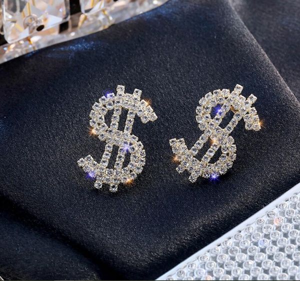 2020 new exquisite rhinestone dollar symbol earring female european and american style high-end sense small 264, Golden;silver
2020 new exquisite rhinestone dollar symbol earring female european and american style high-end sense small 264, Golden;silver