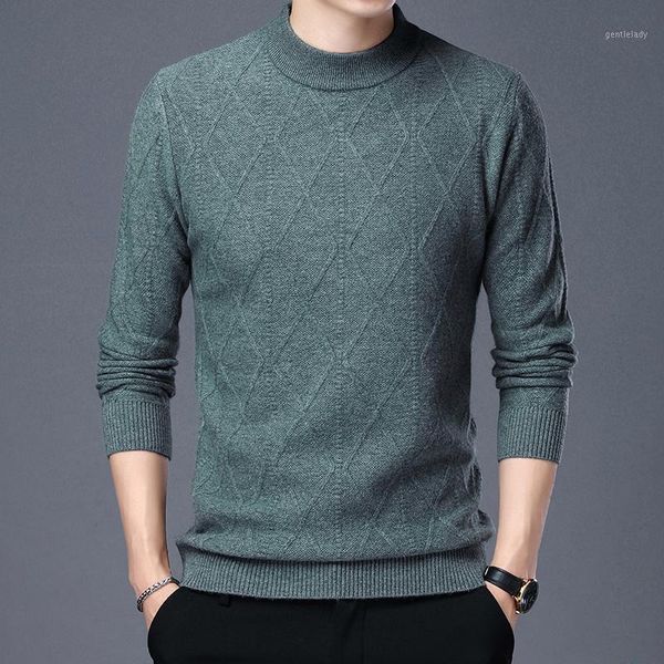 men's sweaters winter thicken cashmere sweater man argyle pure 100% wool male mock neck plaid warm jumper long sleeved1, White;black
men's sweaters winter thicken cashmere sweater man argyle pure 100% wool male mock neck plaid warm jumper long sleeved1, White;black