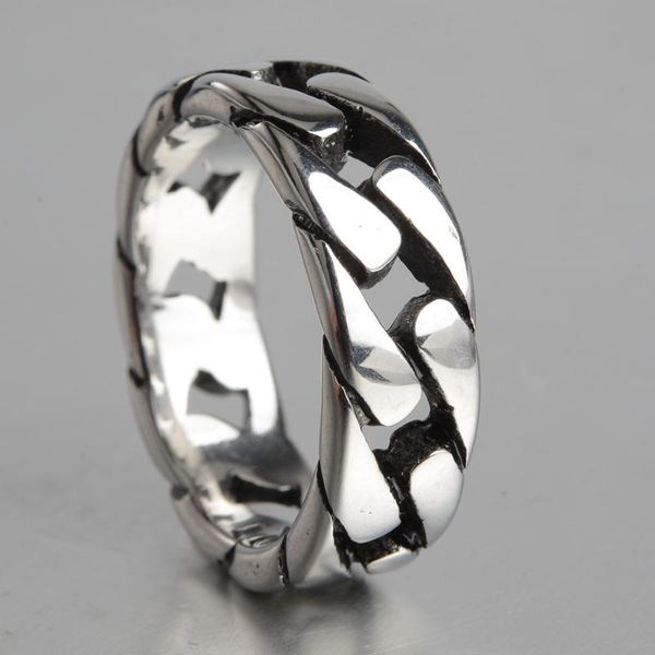 luxury 316l stainless steel rings for men women cuban chain rings motorcycle party steampunk hip hop jewelry accessories, Slivery;golden
luxury 316l stainless steel rings for men women cuban chain rings motorcycle party steampunk hip hop jewelry accessories, Slivery;golden