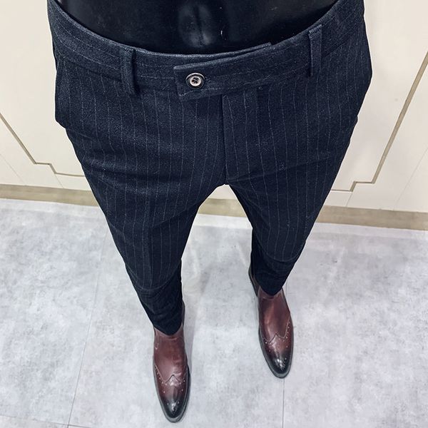 2020 of fine casual wool fit trousers black autumn korean style stripe pants w3o8, White;black
2020 of fine casual wool fit trousers black autumn korean style stripe pants w3o8, White;black