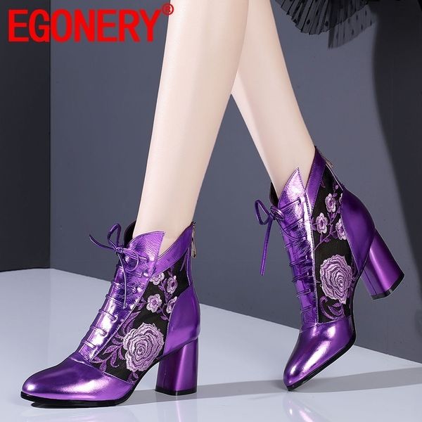 egonery woman shoes 2019 summer new fashion round toe high genuine leather ankle boots outside high heels zip ladies shoes t200425, Black
egonery woman shoes 2019 summer new fashion round toe high genuine leather ankle boots outside high heels zip ladies shoes t200425, Black