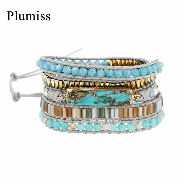 tennis rectangle copper turquoises wrap bracelet for women geometric natural stone healing crystal aquamarines boho bracelets jewelry, Golden;silver
tennis rectangle copper turquoises wrap bracelet for women geometric natural stone healing crystal aquamarines boho bracelets jewelry, Golden;silver