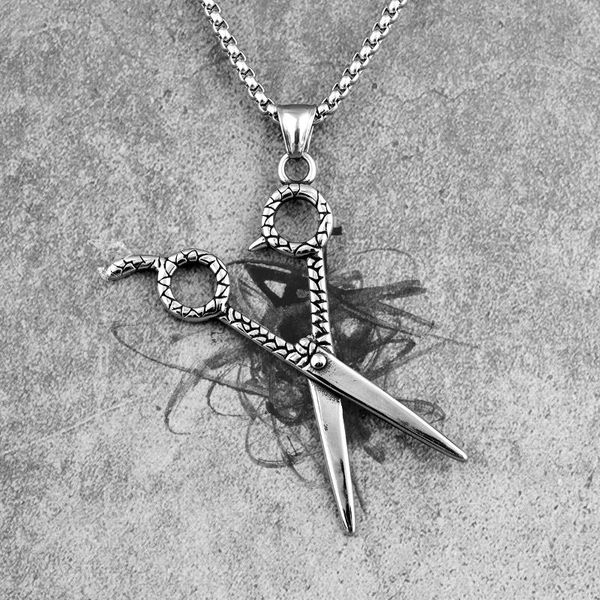 pendant necklaces scissors haircut barber men pendants chain punk for boyfriend male stainless steel jewelry creativity gift wholesale, Silver
pendant necklaces scissors haircut barber men pendants chain punk for boyfriend male stainless steel jewelry creativity gift wholesale, Silver