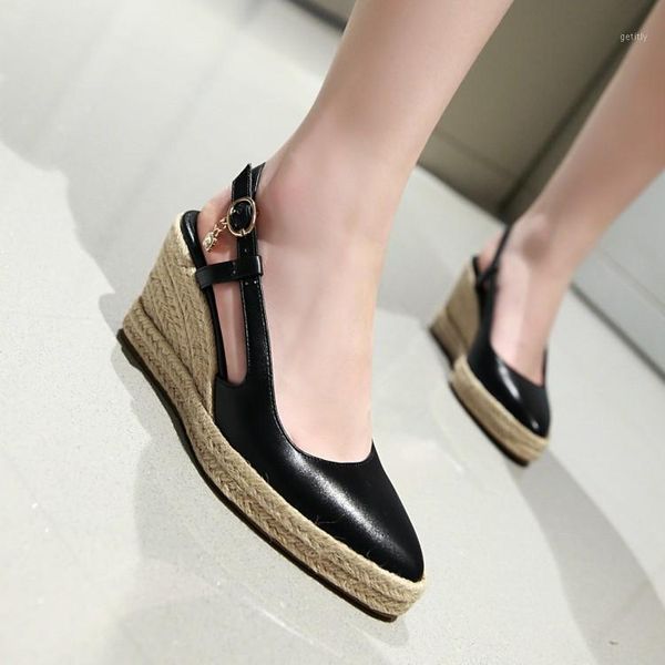 pxelena 2021 summer autumn new women pumps wedge platform high heels slingbacks shoes female party office career footwear 34-431, Black
pxelena 2021 summer autumn new women pumps wedge platform high heels slingbacks shoes female party office career footwear 34-431, Black