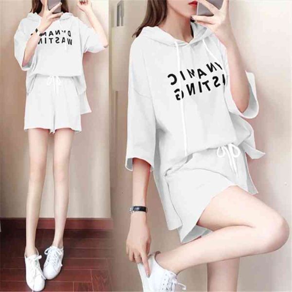 summer women casual set sporting suit sleeve hoodie shorts 2pcs sets running fitness clothing womens loose sportswear, Gray
summer women casual set sporting suit sleeve hoodie shorts 2pcs sets running fitness clothing womens loose sportswear, Gray