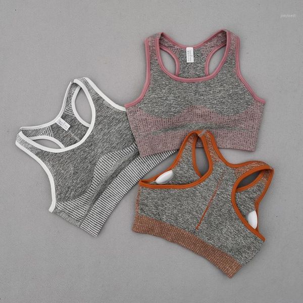 stripe seamless yoga bra women fitness cropped padded push up sports bra gym brassiere femme workout racerback active wear1, White;black
stripe seamless yoga bra women fitness cropped padded push up sports bra gym brassiere femme workout racerback active wear1, White;black