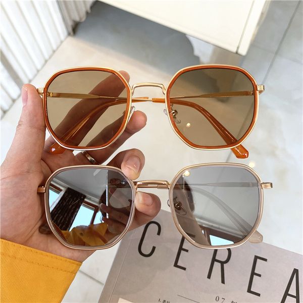 internet red ins street skorean fashion 2020 new round polygon sunglasses women's small frame glasses, White;black
internet red ins street skorean fashion 2020 new round polygon sunglasses women's small frame glasses, White;black