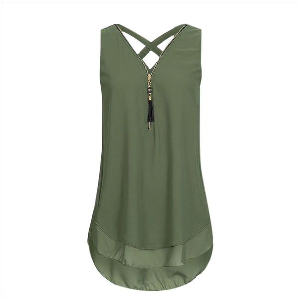 womens loose sleeveless cross shirt back hem zip v neck fashion solid color womens and blouses blusas jy, White
womens loose sleeveless cross shirt back hem zip v neck fashion solid color womens and blouses blusas jy, White