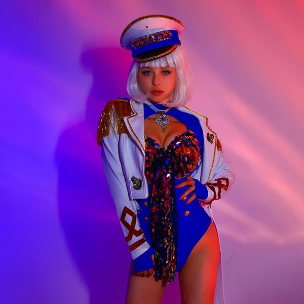 stage wear bar shiny sequins performance coat nightclub tour national day uniform show gogo lead dance clothing women suit, Black;red
stage wear bar shiny sequins performance coat nightclub tour national day uniform show gogo lead dance clothing women suit, Black;red