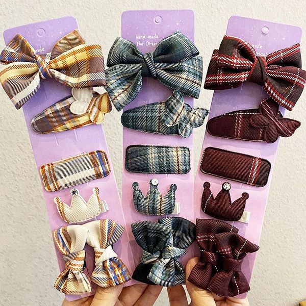 6pcs/set new korea girls cute plaid bow crown hairpins sweet jk style hair clip barrettes headband fashion hair accessories, Slivery;white
6pcs/set new korea girls cute plaid bow crown hairpins sweet jk style hair clip barrettes headband fashion hair accessories, Slivery;white