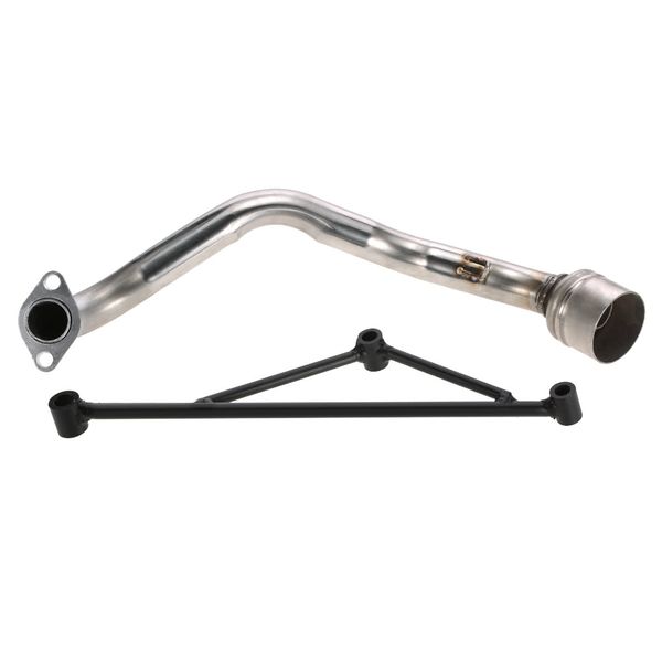 scooter exhaust pipe muffler header with mounting bracket set for gy6 125cc engine 
scooter exhaust pipe muffler header with mounting bracket set for gy6 125cc engine