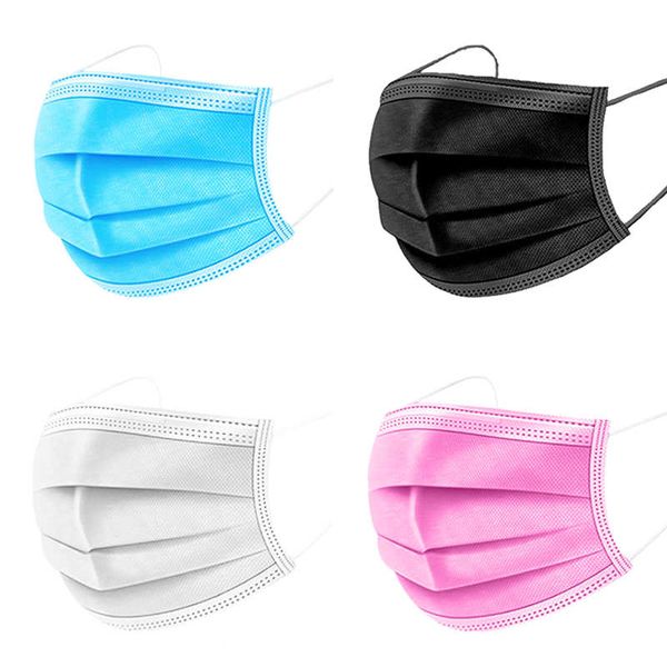 spot disposable masks civilian three-layer non-woven fabric with meltblown protective masks 50 packs of breathable dust masks, Black 
spot disposable masks civilian three-layer non-woven fabric with meltblown protective masks 50 packs of breathable dust masks, Black