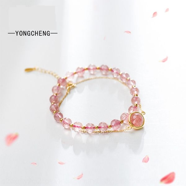 корейская версия yongcheng s925 стерлингового серебра клубничный браслет женский розовый браслет розовый кристалл простой мори будуар меда п, Golden;silver
корейская версия yongcheng s925 стерлингового серебра клубничный браслет женский розовый браслет розовый кристалл простой мори будуар меда п, Golden;silver