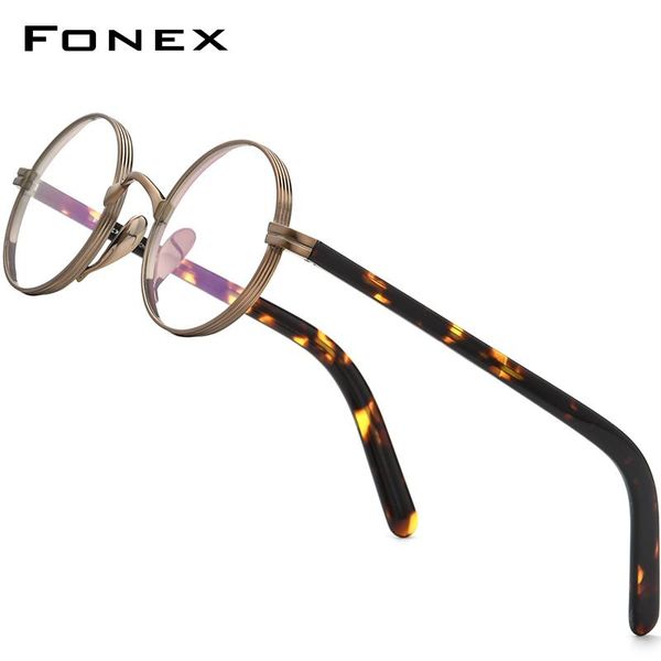 fonex pure titanium glasses frame men retro round prescription eyeglasses women 2021 new vintage myopia optical eyewear f85650, Black
fonex pure titanium glasses frame men retro round prescription eyeglasses women 2021 new vintage myopia optical eyewear f85650, Black