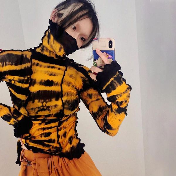 hirigin new women fall t-shirts tie dye print crop clubwear retro party high neck warm long sleeve wrapped pullover t-shirt, White
hirigin new women fall t-shirts tie dye print crop clubwear retro party high neck warm long sleeve wrapped pullover t-shirt, White